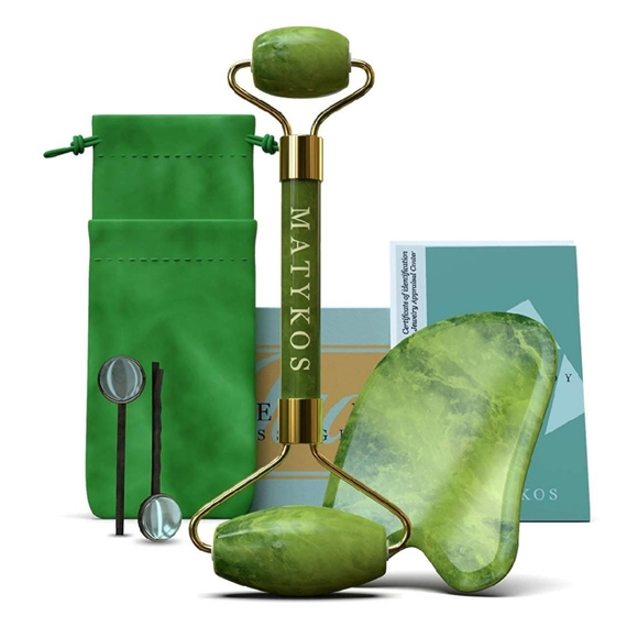 Jade Roller Facial Massage Kit - Picture 1 of 5